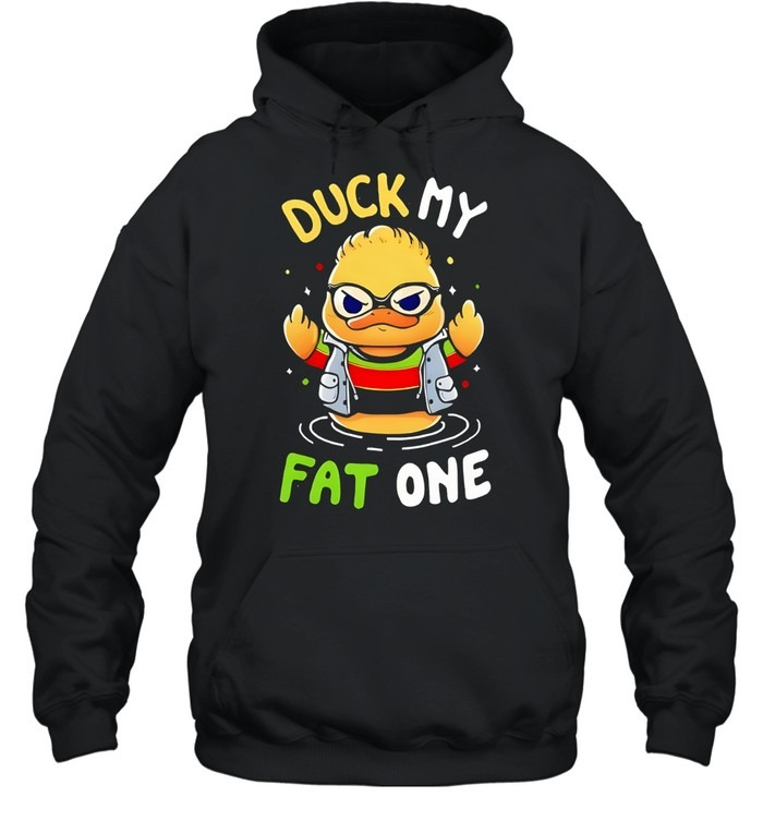 Delightful Derek x Duck my fat one middle finger-Hoodie