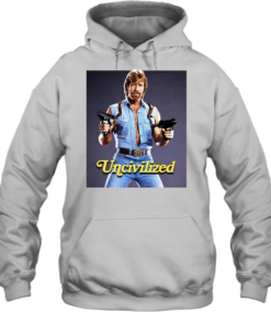 Uncivilized Chuck Norris Funny Exaggerated Legend Shirt