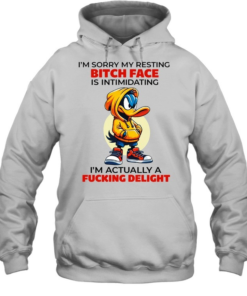I'm Actually A Delight Funny Duck Resting Bitch Face Attitude Shirt