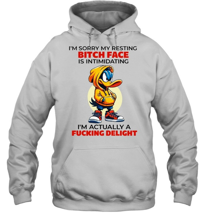 I'm Actually A Delight Funny Duck Resting Bitch Face Attitude Shirt