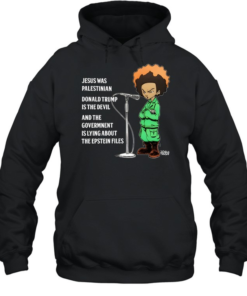 Jesus Was Palestinian Donald Trump Is The Devil-Hoodie