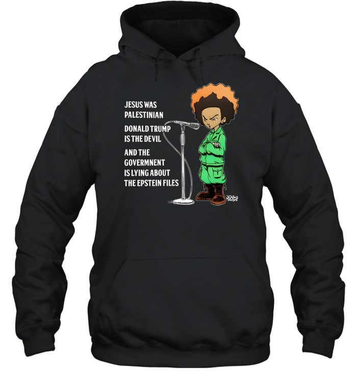 Jesus Was Palestinian Donald Trump Is The Devil-Hoodie