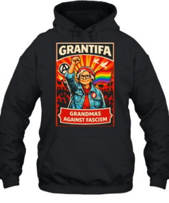 Grantifa Grandparents Against Fascism Funny Political Statement Shirt