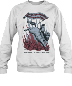 They’ll Never Take Us Alive Vintage Cowboy Riding Horse Western Shirt