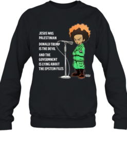 Jesus Was Palestinian Donald Trump Is The Devil-Sweatshirt