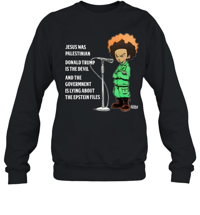 Jesus Was Palestinian Donald Trump Is The Devil-Sweatshirt