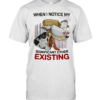 Dog with big eyes when I notice my significant other existing-Unisex T-Shirt