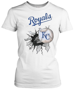 Kansas City Royals baseball broken-Women T-Shirt