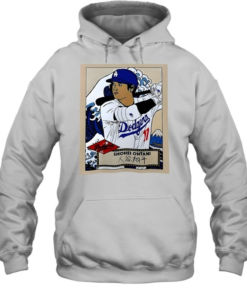 Shohei Ohtani Los Angeles Dodgers Hokusai 2026-Hoodie