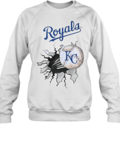 Kansas City Royals baseball broken-Sweatshirt