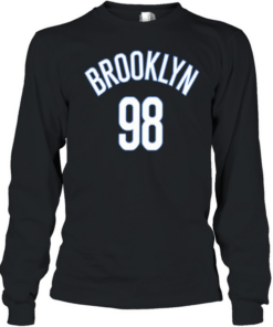 98 Brooklyn Basketball Commemorative  Long Sleeved T-shirt