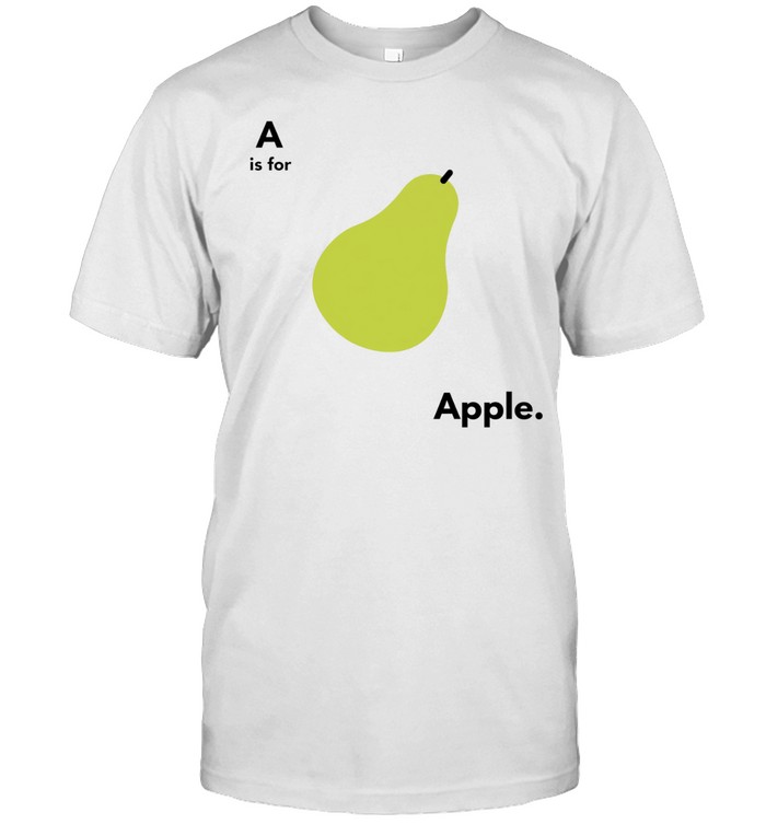 A is for pear apple Classic Men's T-shirt