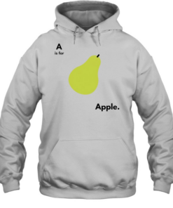 A is for pear apple Unisex Hoodie