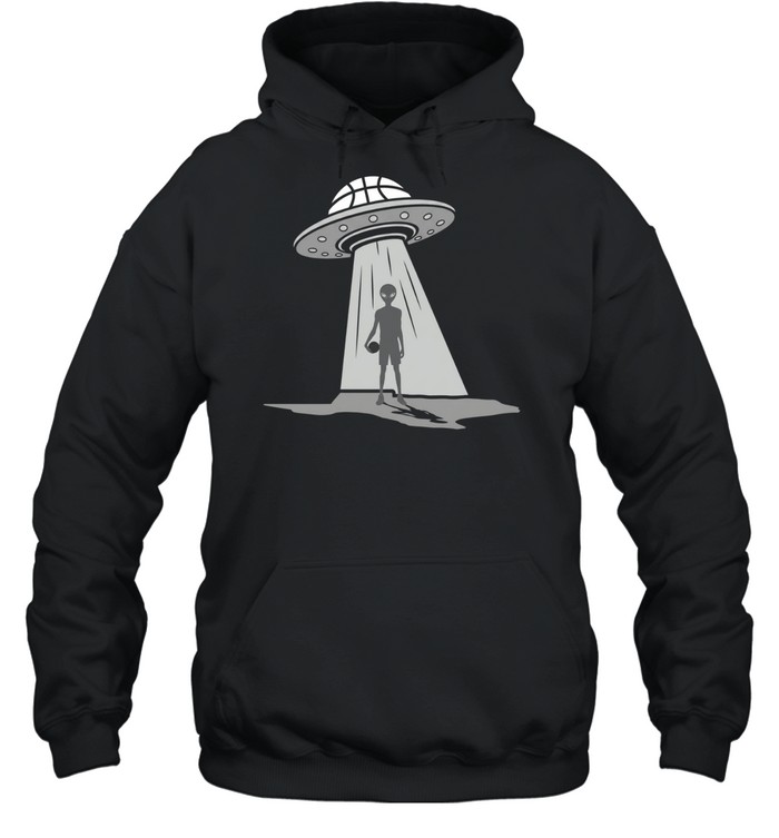Alien Landing Silver Unisex Hoodie