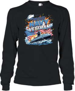 America submarine proud NAVY Veteran  Long Sleeved T-shirt