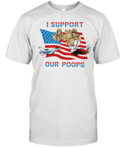 American soldier I support our poops Classic Men's T-shirt