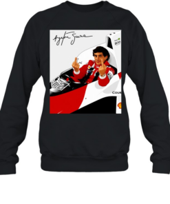 Ayrton Senna middle finger signature meme  Unisex Sweatshirt