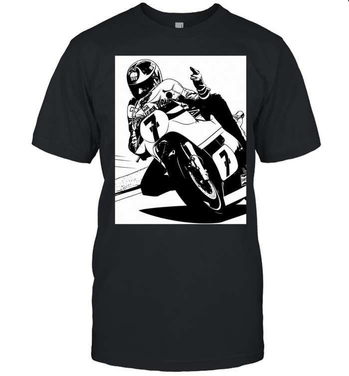 Barry Sheene racing middle finger meme Classic Men's T-shirt