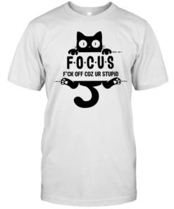 Black Cat Focus Tee Classic Men's T-shirt