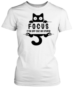 Black Cat Focus Tee Classic Women's T-shirt