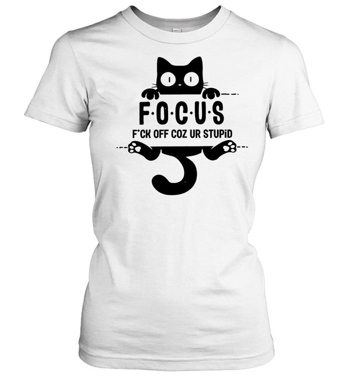 Black Cat Focus Tee Classic Women's T-shirt