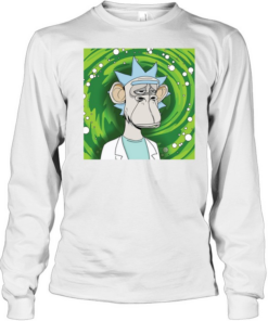 Bored Ape Rickand Morty  Long Sleeved T-shirt