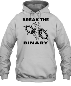 Break the binary loosening of shackles  Unisex Hoodie