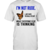 Butterfly i’m not rude i just have the balls to say what everyone else is thinking  Classic Men's T-shirt