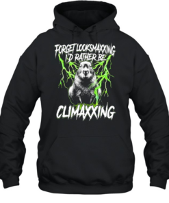 Capybara Forget Looksmaxxing I’d rather be Climaxxing  Unisex Hoodie