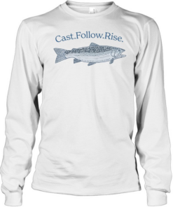 Cast Follow Rise Fish Tee Long Sleeved T-shirt