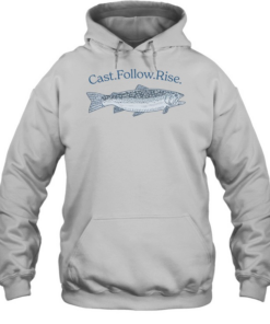 Cast Follow Rise Fish Tee Unisex Hoodie