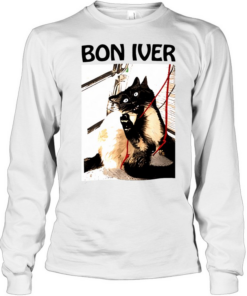 Cat Bon Iver photo  Long Sleeved T-shirt