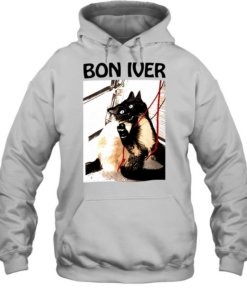 Cat Bon Iver photo  Unisex Hoodie