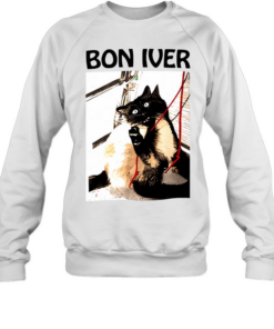 Cat Bon Iver photo  Unisex Sweatshirt