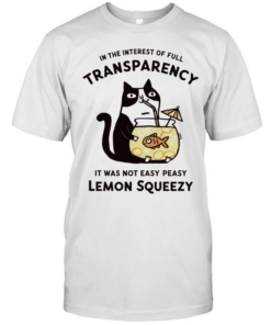 Cat stealing fishbowl lemonade in the interest of full transparency  Classic Men's T-shirt