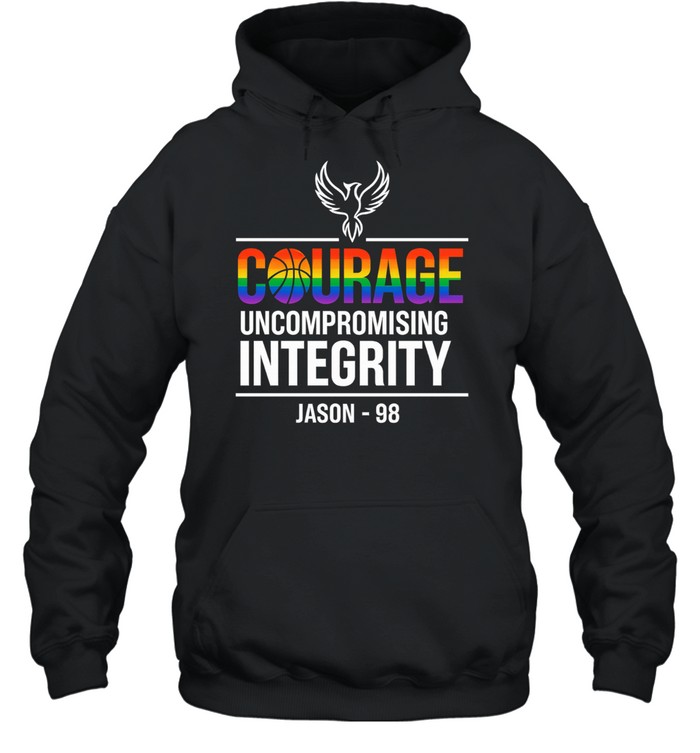 Courage Uncompromising Integrity Jason 98 Pride Unisex Hoodie