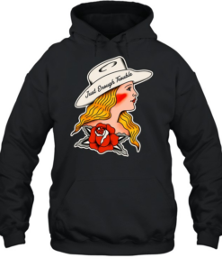 Cowgirl Western just enough trouble graphic  Unisex Hoodie