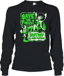 Crysta save the forest destroy AI data centers  Long Sleeved T-shirt