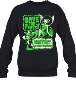 Crysta save the forest destroy AI data centers  Unisex Sweatshirt