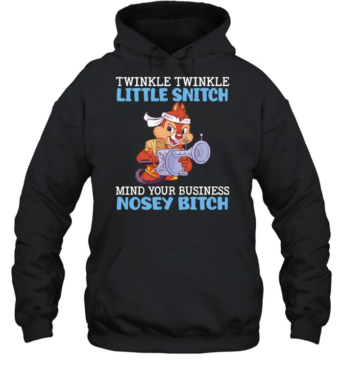 Dale Chip ‘n Dale twinkle twinkle little snitch mind your business nosey bitch Unisex Hoodie