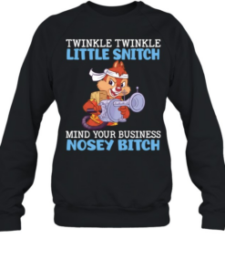Dale Chip ‘n Dale twinkle twinkle little snitch mind your business nosey bitch Unisex Sweatshirt