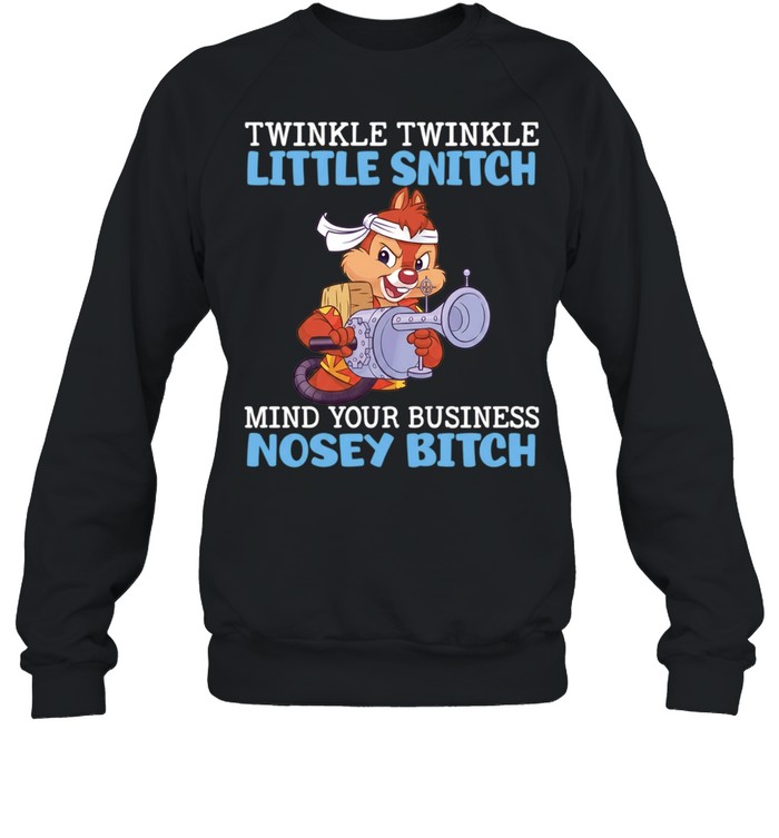 Dale Chip ‘n Dale twinkle twinkle little snitch mind your business nosey bitch Unisex Sweatshirt