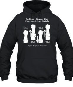 Dallas Stars Fan Instruction Guide Funny Hockey Cheer Fist Pump Unisex Hoodie