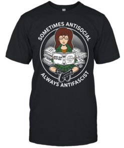 Daria Morgendorffer sometimes antisocial always antifascist  Classic Men's T-shirt