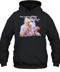 David Attenborough the lonely stoner seems to free his mind at night  Unisex Hoodie