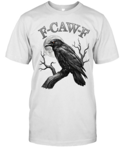 F-Caw-F Funny Black Bird Moon Gothic Adult Humor Tee Classic Men's T-shirt