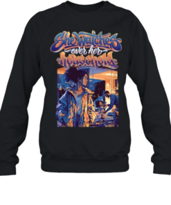 Family she watches over her household  Unisex Sweatshirt