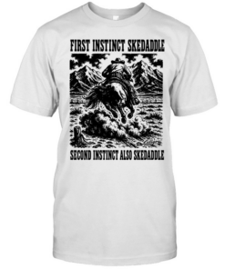 First Instinct skadaddle second Instinct also skedaddle  Classic Men's T-shirt