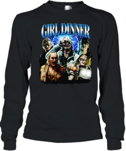 Girl Dinner horror lightning  Long Sleeved T-shirt
