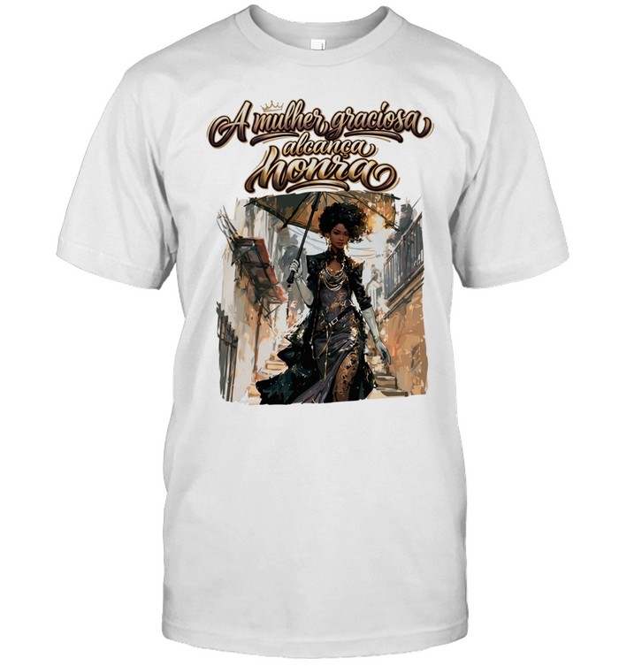 Girl a mulher graciosa alcanca honra Classic Men's T-shirt